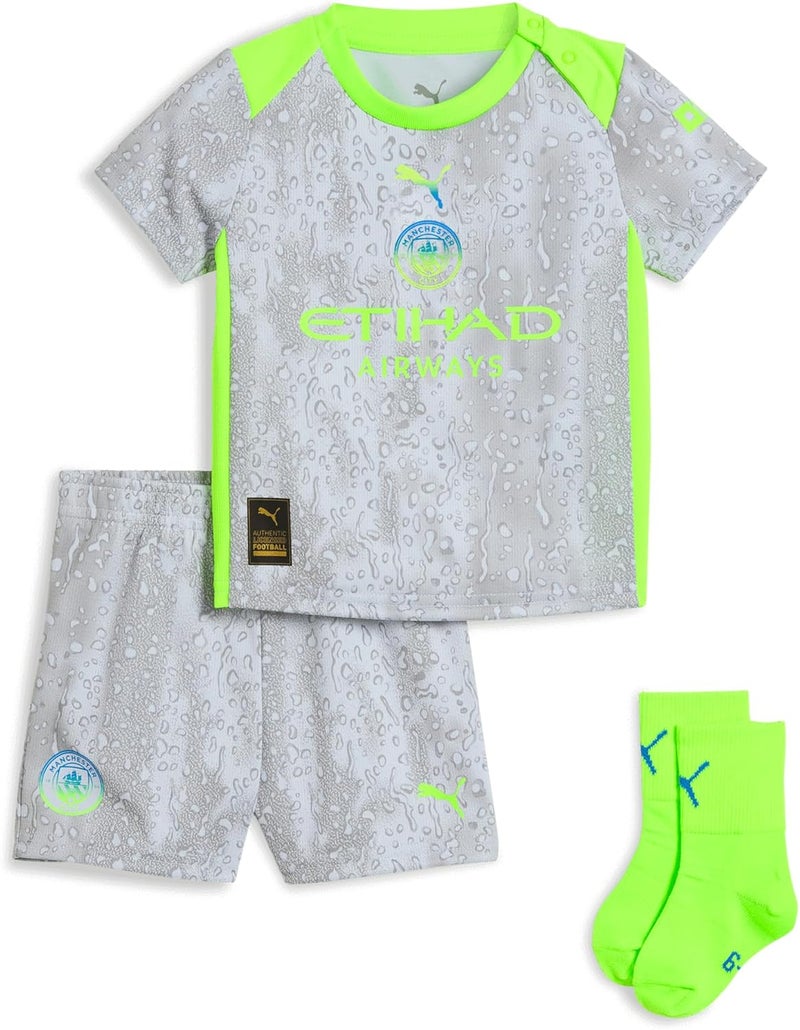 PUMA Manchester City FC Unisex Baby 2025/26 Replica Soccer Third Kit - Pro Green - Image 1